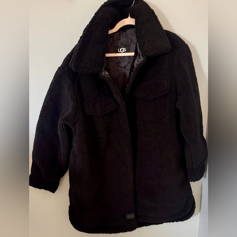 NWOT UGG Frankie Fluff Shirt Jacket Size Large - Picture 9 of 14